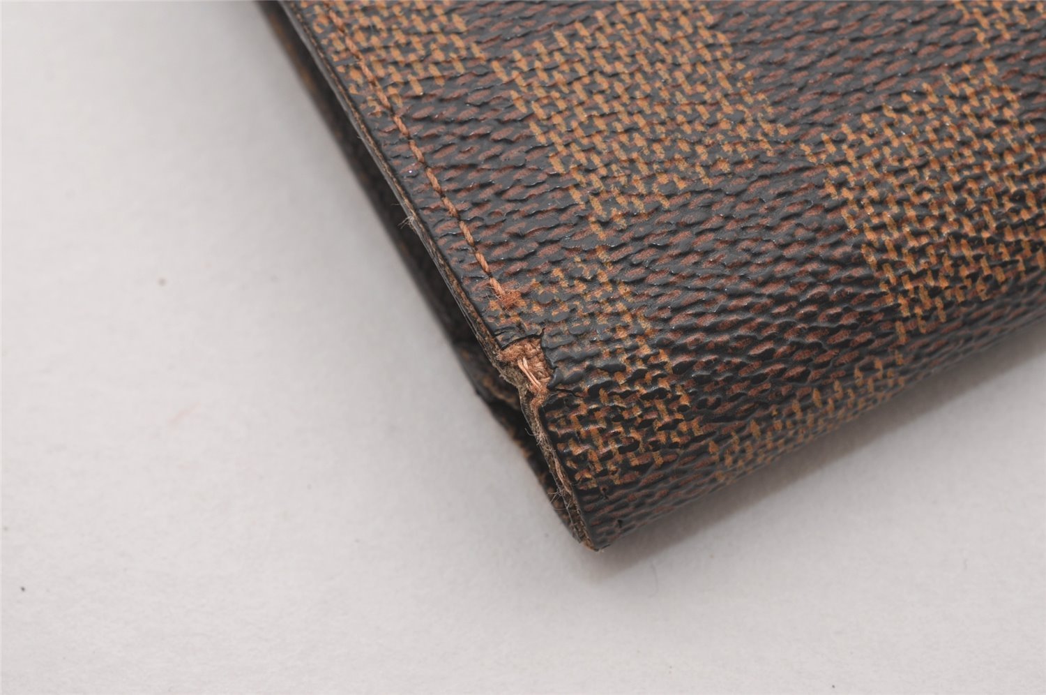 Auth Louis Vuitton Damier Porte Monnaie Billets Viennois Wallet N61664 LV 1170I