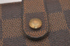 Auth Louis Vuitton Damier Porte Monnaie Billets Viennois Wallet N61664 LV 1170I