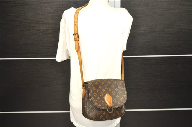 Auth Louis Vuitton Monogram Saint Cloud GM Shoulder Cross Bag M51242 LV 1171D