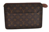 Authentic Louis Vuitton Monogram Pochette Homme Clutch Hand Bag M51795 LV 1172I