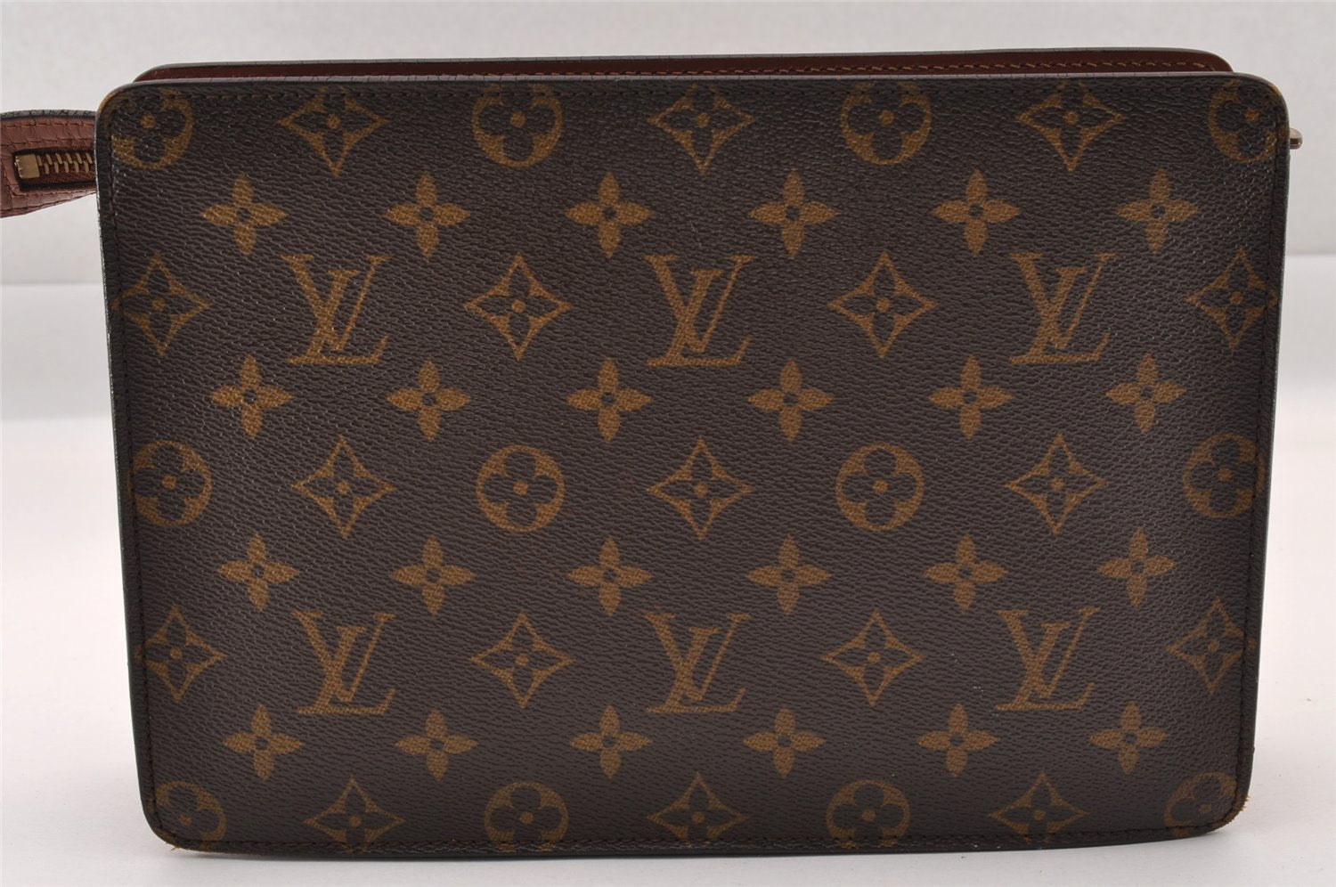 Authentic Louis Vuitton Monogram Pochette Homme Clutch Hand Bag M51795 LV 1172I