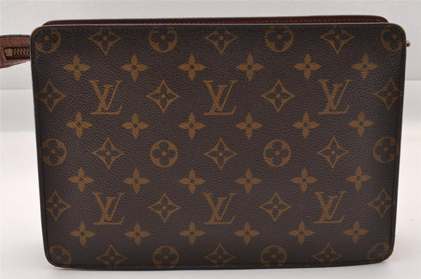 Authentic Louis Vuitton Monogram Pochette Homme Clutch Hand Bag M51795 LV 1172I