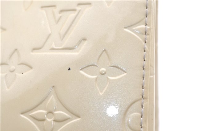 Authentic Louis Vuitton Vernis Roxbury Drive 2Way Hand Bag Ivory M91374 LV 1173G