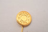 Authentic HERMES Vintage Sellier Pin Brooch Accessory Gold Tone 1173I