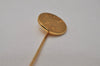 Authentic HERMES Vintage Sellier Pin Brooch Accessory Gold Tone 1173I