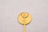 Authentic HERMES Vintage Sellier Pin Brooch Accessory Gold Tone 1173I