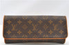 Authentic Louis Vuitton Monogram Pochette Twin GM Clutch Bag M51852 LV 1174G