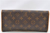Authentic Louis Vuitton Monogram Pochette Twin GM Clutch Bag M51852 LV 1174G