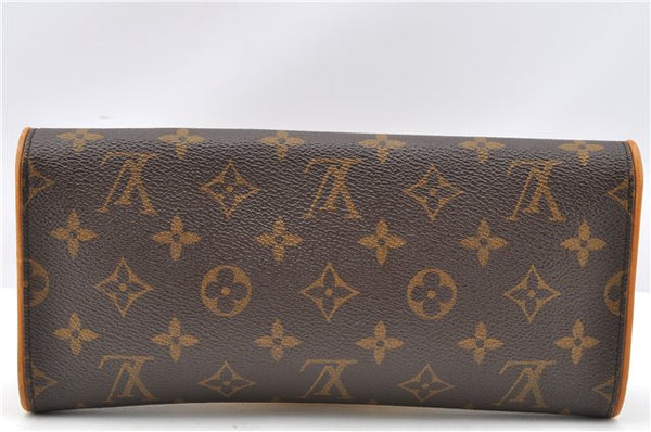 Authentic Louis Vuitton Monogram Pochette Twin GM Clutch Bag M51852 LV 1174G