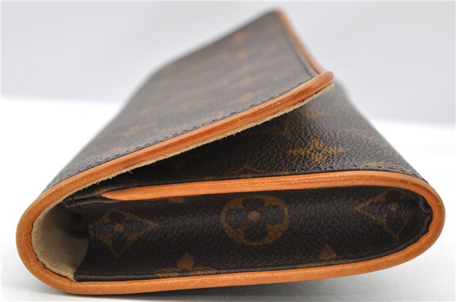 Authentic Louis Vuitton Monogram Pochette Twin GM Clutch Bag M51852 LV 1174G