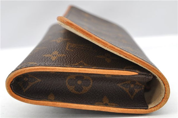 Authentic Louis Vuitton Monogram Pochette Twin GM Clutch Bag M51852 LV 1174G