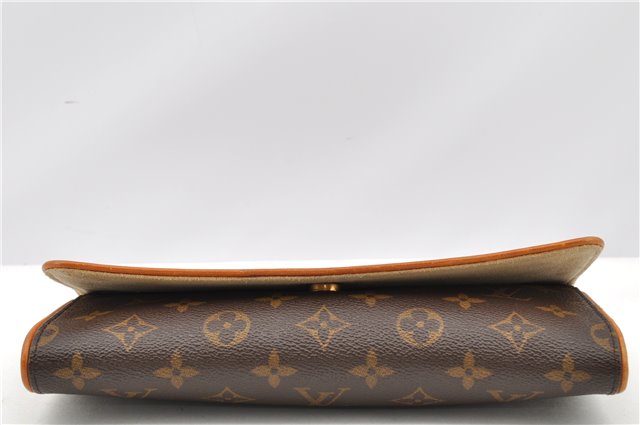 Authentic Louis Vuitton Monogram Pochette Twin GM Clutch Bag M51852 LV 1174G