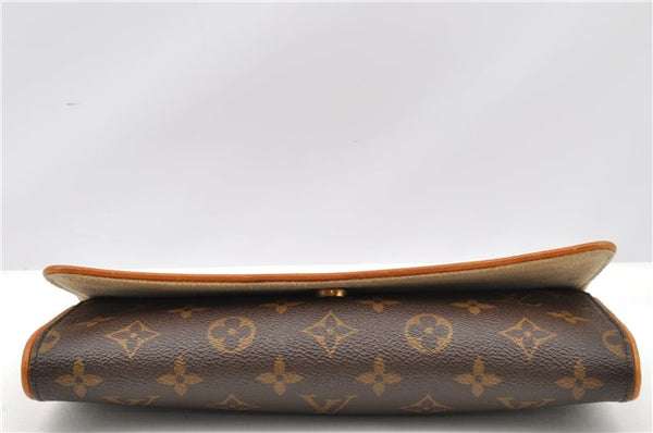 Authentic Louis Vuitton Monogram Pochette Twin GM Clutch Bag M51852 LV 1174G