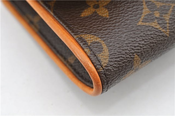 Authentic Louis Vuitton Monogram Pochette Twin GM Clutch Bag M51852 LV 1174G