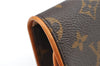 Authentic Louis Vuitton Monogram Pochette Twin GM Clutch Bag M51852 LV 1174G