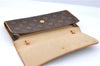 Authentic Louis Vuitton Monogram Pochette Twin GM Clutch Bag M51852 LV 1174G