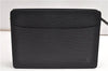 Authentic Louis Vuitton Epi Pochette Homme Clutch Hand Bag Black M52522 LV 1175G