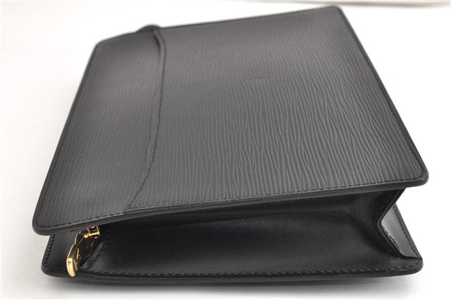 Authentic Louis Vuitton Epi Pochette Homme Clutch Hand Bag Black M52522 LV 1175G