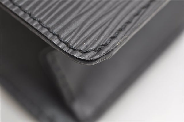 Authentic Louis Vuitton Epi Pochette Homme Clutch Hand Bag Black M52522 LV 1175G