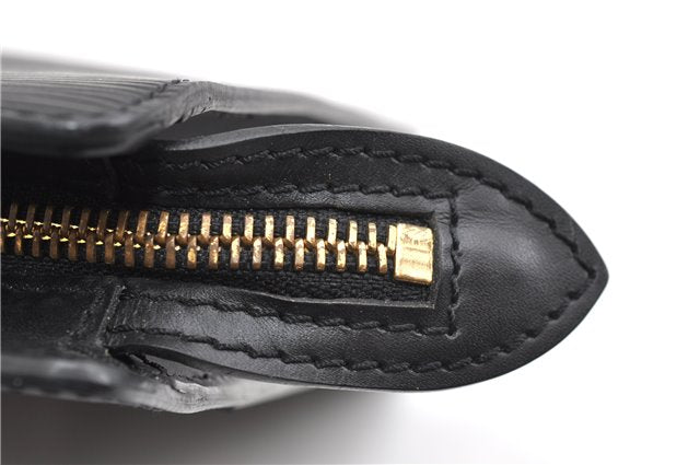 Authentic Louis Vuitton Epi Pochette Homme Clutch Hand Bag Black M52522 LV 1175G