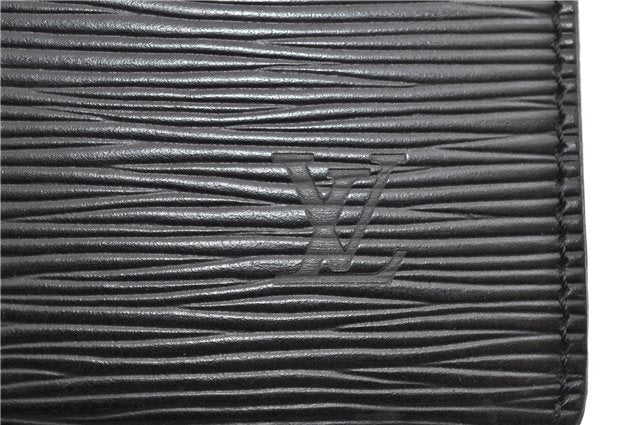 Authentic Louis Vuitton Epi Pochette Homme Clutch Hand Bag Black M52522 LV 1175G