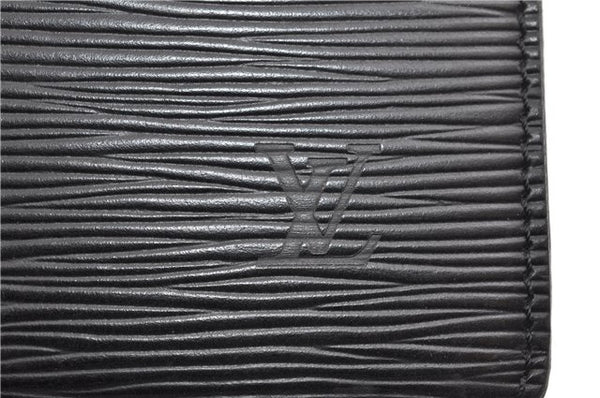 Authentic Louis Vuitton Epi Pochette Homme Clutch Hand Bag Black M52522 LV 1175G