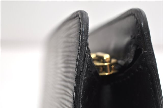 Authentic Louis Vuitton Epi Pochette Homme Clutch Hand Bag Black M52522 LV 1175G