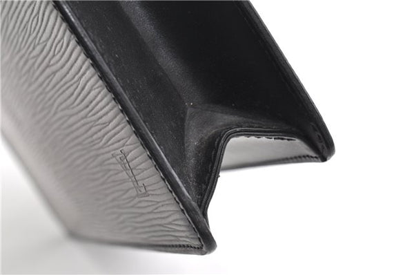 Authentic Louis Vuitton Epi Pochette Homme Clutch Hand Bag Black M52522 LV 1175G