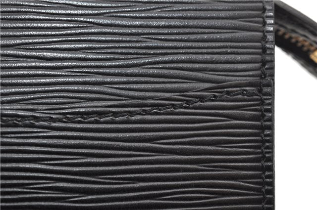 Authentic Louis Vuitton Epi Pochette Homme Clutch Hand Bag Black M52522 LV 1175G