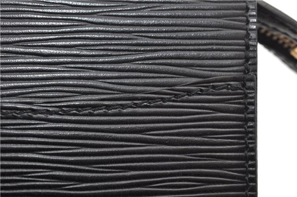 Authentic Louis Vuitton Epi Pochette Homme Clutch Hand Bag Black M52522 LV 1175G