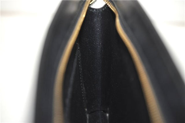 Authentic Louis Vuitton Epi Pochette Homme Clutch Hand Bag Black M52522 LV 1175G