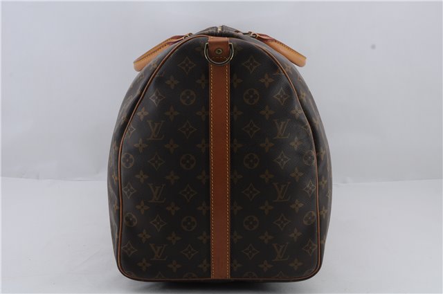 Auth Louis Vuitton Monogram Keepall Bandouliere 60 Boston Bag M41412 LV 1176D