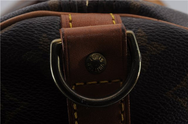 Auth Louis Vuitton Monogram Keepall Bandouliere 60 Boston Bag M41412 LV 1176D
