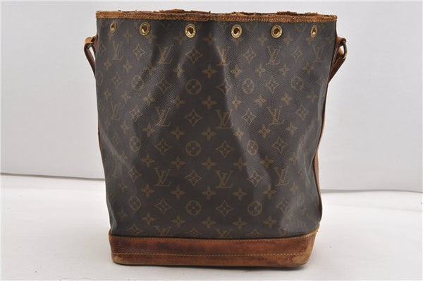 Authentic Louis Vuitton Monogram Noe Shoulder Drawstring Bag M42224 LV 1176G