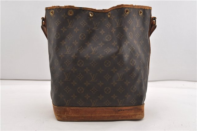 Authentic Louis Vuitton Monogram Noe Shoulder Drawstring Bag M42224 LV 1176G