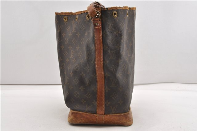 Authentic Louis Vuitton Monogram Noe Shoulder Drawstring Bag M42224 LV 1176G