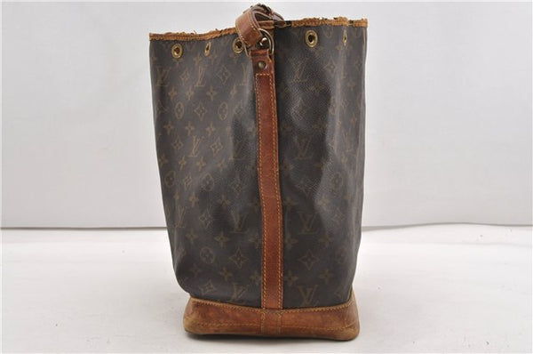 Authentic Louis Vuitton Monogram Noe Shoulder Drawstring Bag M42224 LV 1176G