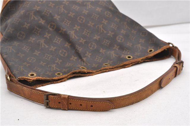 Authentic Louis Vuitton Monogram Noe Shoulder Drawstring Bag M42224 LV 1176G