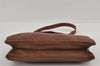 Authentic GUCCI 2Way Shoulder Cross Body Clutch Bag Purse Leather Brown 1176I