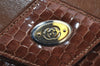 Authentic GUCCI 2Way Shoulder Cross Body Clutch Bag Purse Leather Brown 1176I