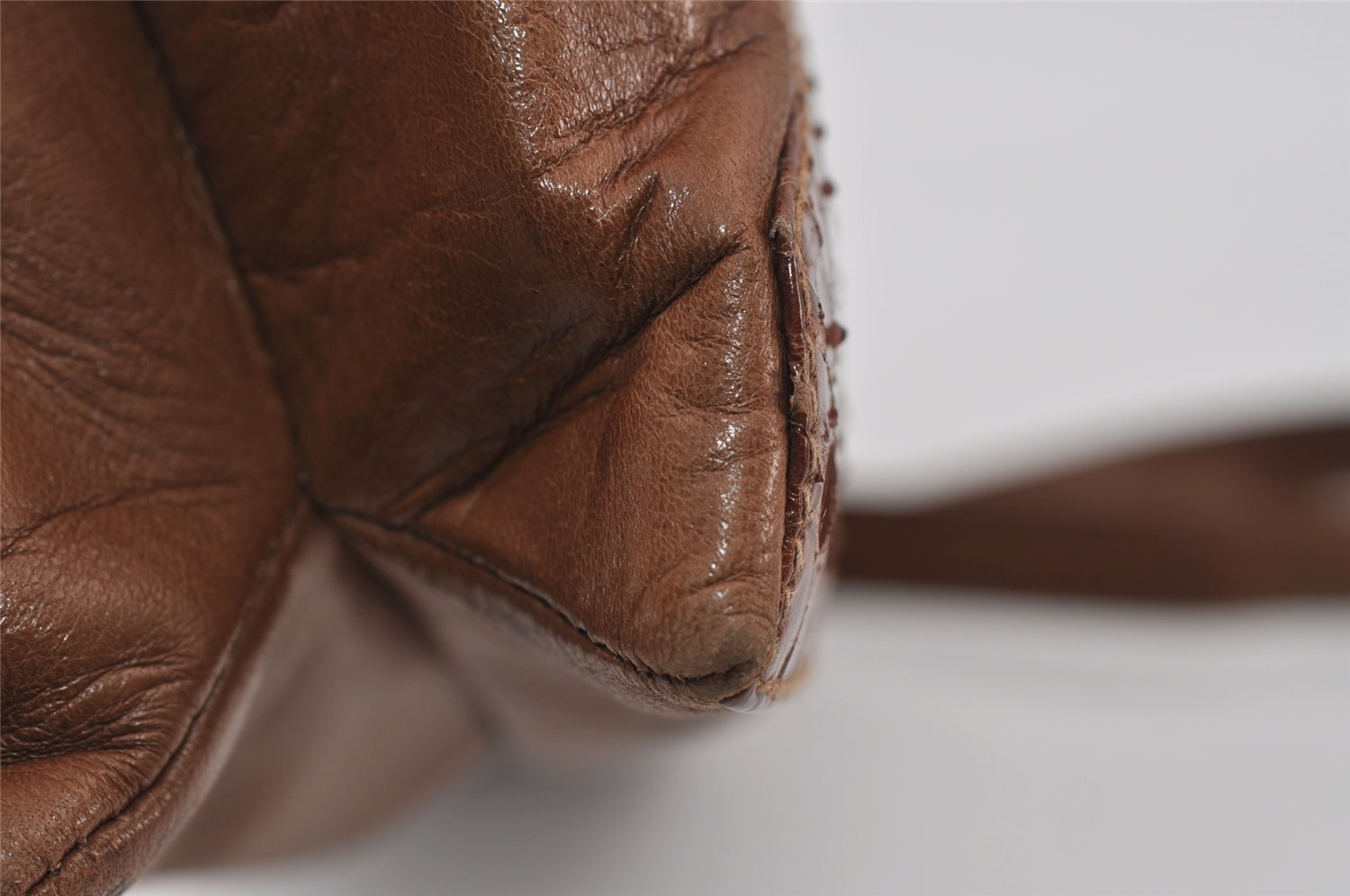 Authentic GUCCI 2Way Shoulder Cross Body Clutch Bag Purse Leather Brown 1176I