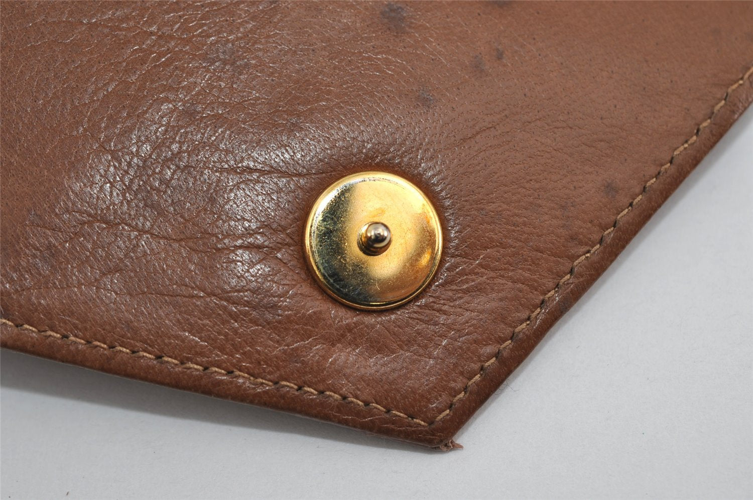 Authentic GUCCI 2Way Shoulder Cross Body Clutch Bag Purse Leather Brown 1176I