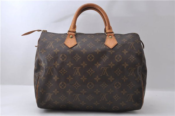 Authentic Louis Vuitton Monogram Speedy 30 Hand Bag Purse M41526 LV 1177D