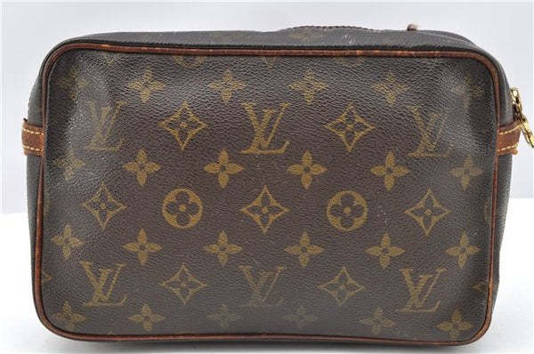 Authentic Louis Vuitton Monogram Compiegne 23 Clutch Hand Bag M51847 LV 1178G