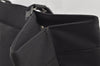 Authentic Salvatore Ferragamo Vara Nylon Plastic Chain Shoulder Bag Black 1178I
