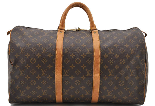 Authentic Louis Vuitton Monogram Keepall 50 Boston Bag M41426 LV 1179D