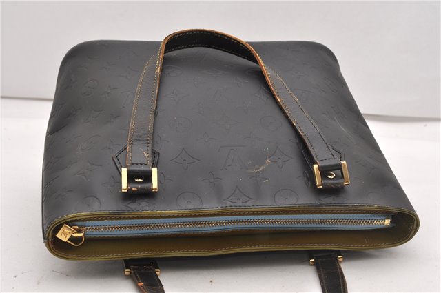 Authentic Louis Vuitton Vernis Houston Shoulder Bag Black M91005 LV 1179G