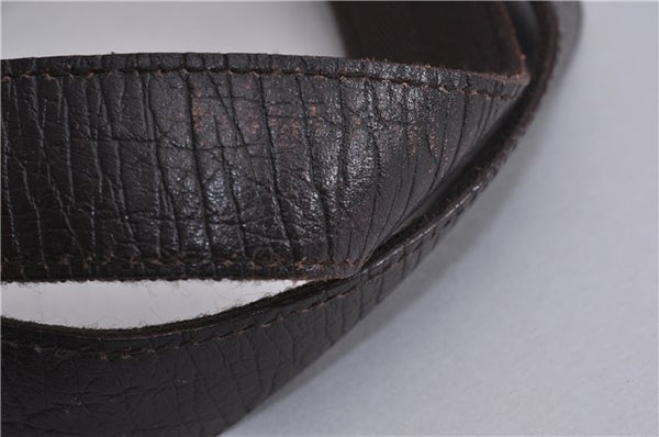 Authentic GUCCI Vintage Shoulder Tote Bag GG PVC Leather 141624 Brown 1180F