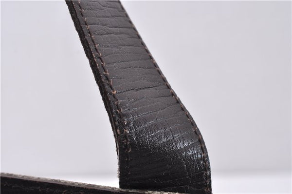 Authentic GUCCI Vintage Shoulder Tote Bag GG PVC Leather 141624 Brown 1180F