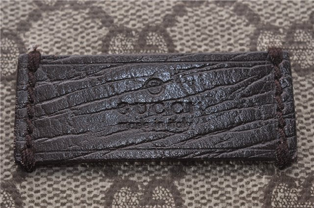 Authentic GUCCI Vintage Shoulder Tote Bag GG PVC Leather 141624 Brown 1180F